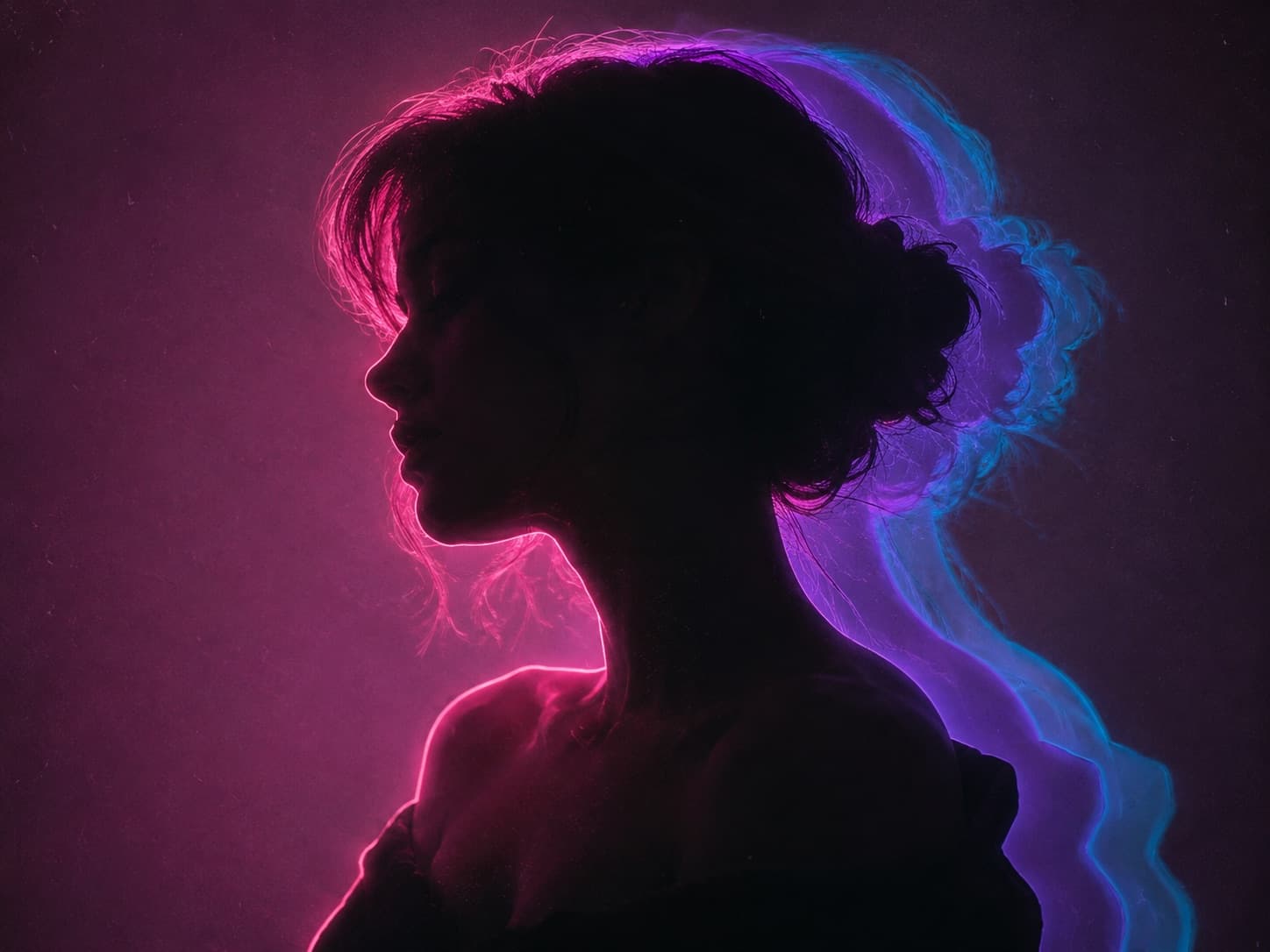 Futuristic personality sliders with an AI avatar preview in a sleek sci-fi design.